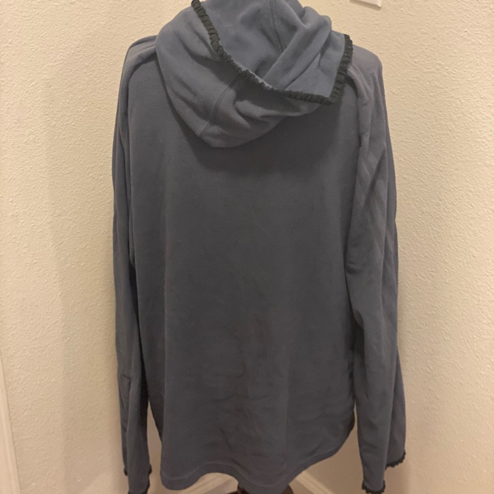 2 FOR $20 Adidas Blue Fleece Oversized Hoodie Tunic Pullover Thumbholes Size M - Picture 5 of 7